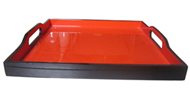 square tray with handles