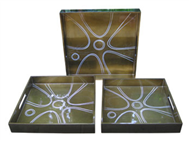 set of 3 square trays