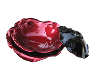 set of 3 lotus round trays