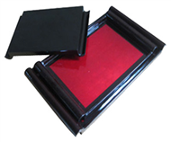 set of 3 trays with hole handle