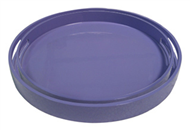 set of 2 round trays