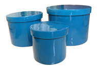 set of 3 bamboo round boxes