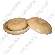 set of 2 bamboo round boxes