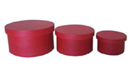 set of 3 bamboo round boxes