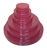 set of 6 bamboo round boxes