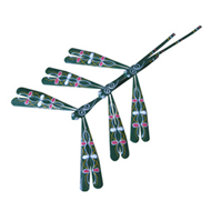 bamboo finger balancing dragonfly