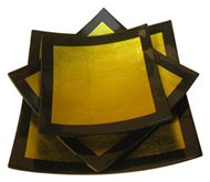 Set of 3 square dishes