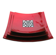 Set of 3 square dishes