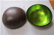 lacquer coconut bowl