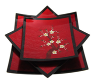 Set of 3 square dishes