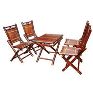 set of foldaway table & 4 chairs