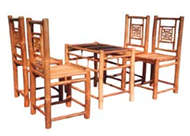 set of tea table & 4 chairs