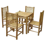 set of tea table & 4 chairs