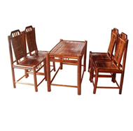 set of tea table & 4 chairs