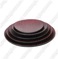 set of 5 round dishes