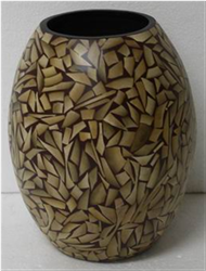 vase with incrusted bamboo