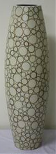 vase with incrusted bamboo