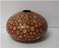 vase with incrusted bamboo