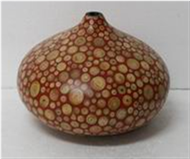 vase with incrusted bamboo