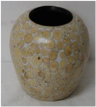 vase with incrusted bamboo