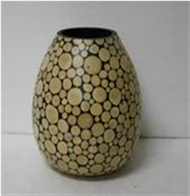 vase with incrusted bamboo