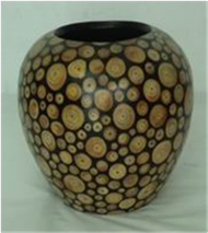 vase with incrusted bamboo
