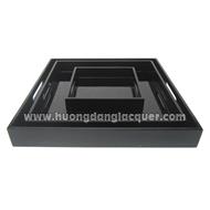 set of 3 lacquer trays