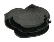 Set of 3 plates in vine leaf shape