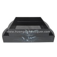 set of 2 lacquer trays