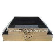 set of 2 lacquer trays