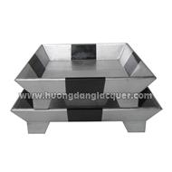 set of 2 lacquer trays